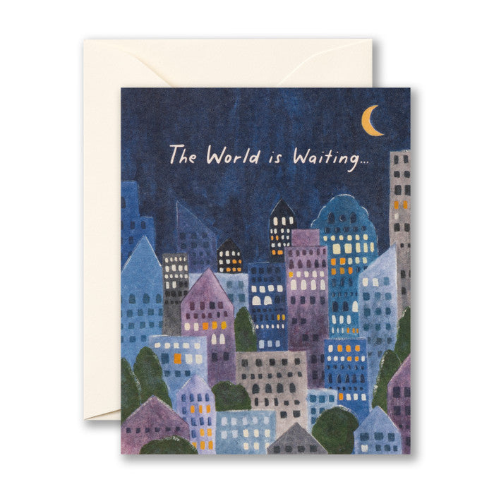 Graduation Card - The world is waiting