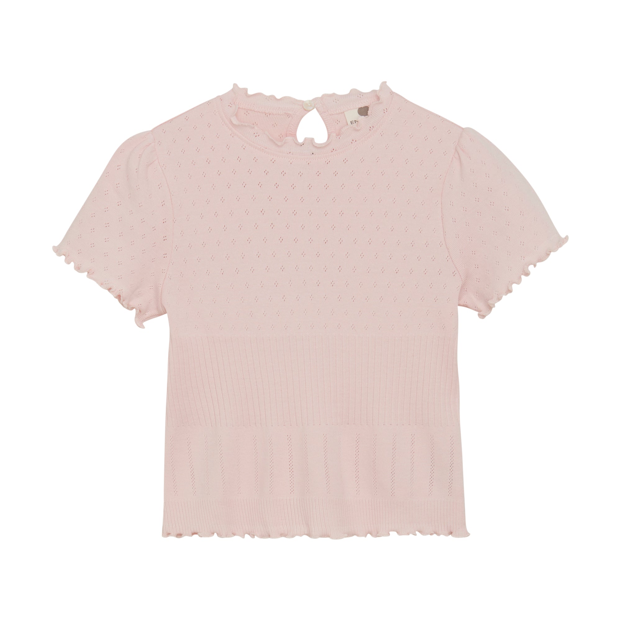 Enfant Girls Pointelle Tee  220524-5312  Soft Pink