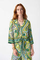 Joseph Ribkoff Paisley Print Front Tie Top 242009*