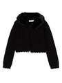 Abel & Lula Girls Cardigan With Faux Fur Collar  5828-89  Black