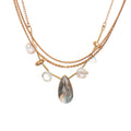 Hailey Gerrits Classic Seda Necklace Labradorite N04LB