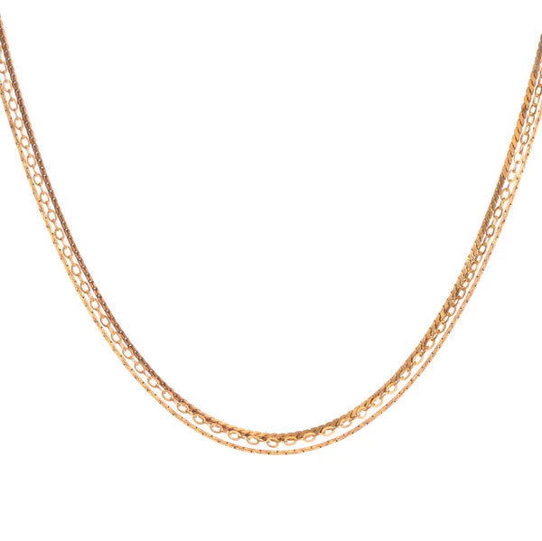 Hailey Gerrits Mini MIxed Chain Necklace N25