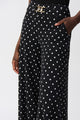 Joseph Ribkoff Pull-On Culotte Pant  251040  Black/Vanilla