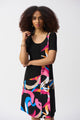 Joseph Ribkoff Silky Knit Trapeze Dress  251203  Black/Multi