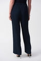 Joseph Ribkoff Seersucker Wide Leg Pull on Pant  251293  Midnight Blue