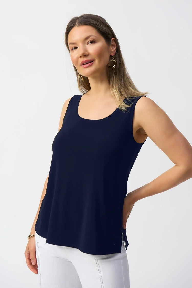 Joseph Ribkoff Scoop Neck Cami - 251970 Midnight Blue