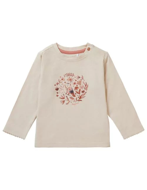 Noppies Baby Girl Long Sleeve Tee  3480014  Sandshell *