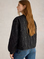 White Stuff  Bella Jacquard Jacket  442047  Pure Black