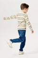 Noppies Boys Long Sleeve Stripe Tee   4560017   Fog *