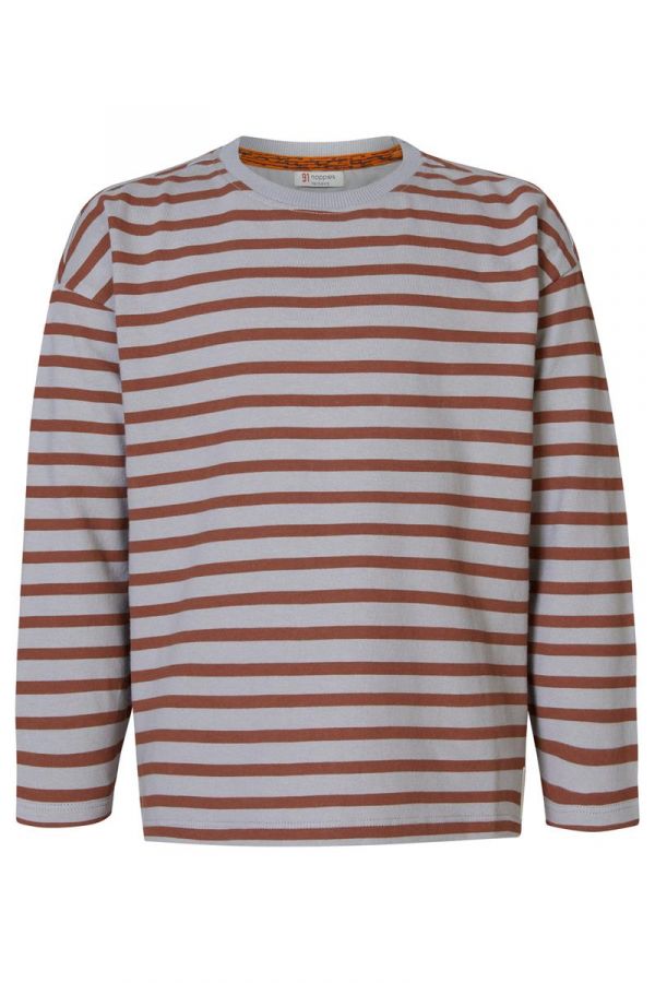 Noppies Boys Long Sleeve Striped Tee  4580015   Silver Sconce *