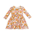 Angel Dear Girls Long sleeve Twirly Dress  544-F24-AMB6   Ambers Floral *