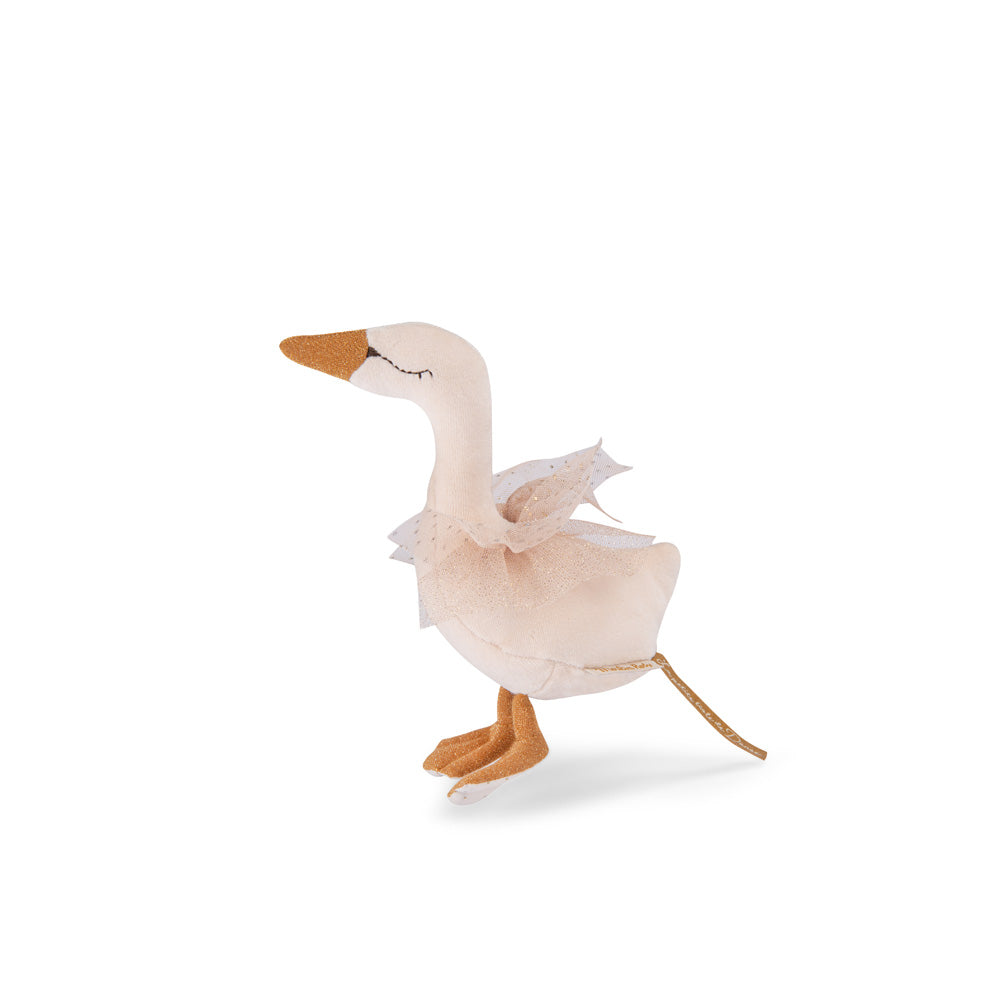 Moulin Roty Gold Tulle Wing Swan Rattle  667035