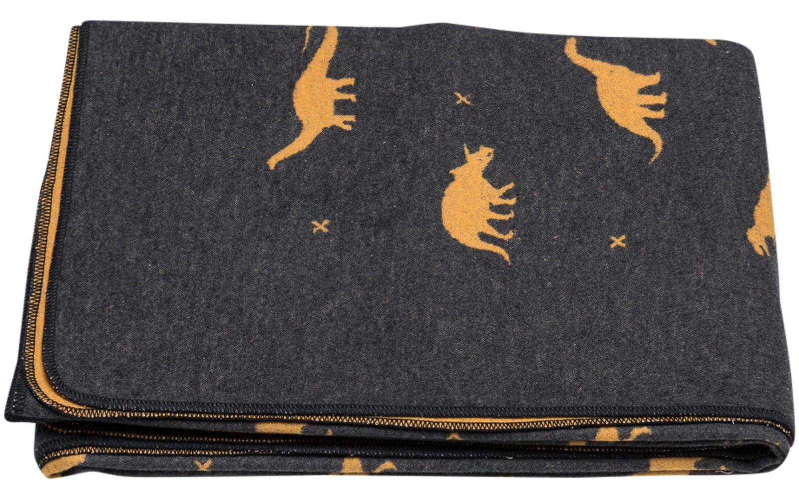 David Fussenegger Juwel Kids Blanket  DF-68489840  Allover Dinos Charcoal *