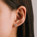 Lover's Tempo Alpha Heart Stud Earring Gold