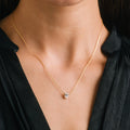 Lover's Tempo Alpha Oval Necklace Gold