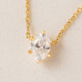 Lover's Tempo Alpha Oval Necklace Gold