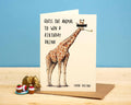 Bewilderbeest Birhday Card - Giraffe Birthday