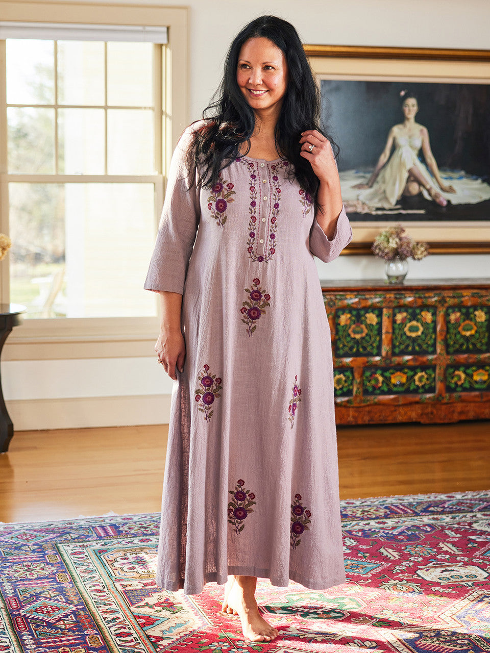 April Cornell Kerala Caftan  -  Amethyst