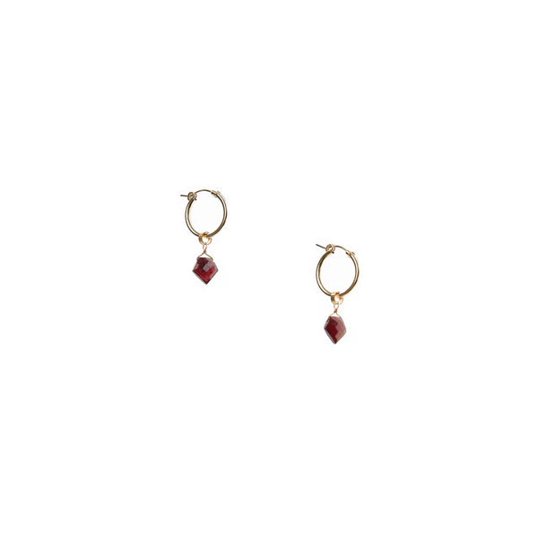 Hailey Gerrits Drake Garnet Earrings E04GAR