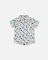 Deux Par Deux Boys Jungle Print Shirt  F30T11