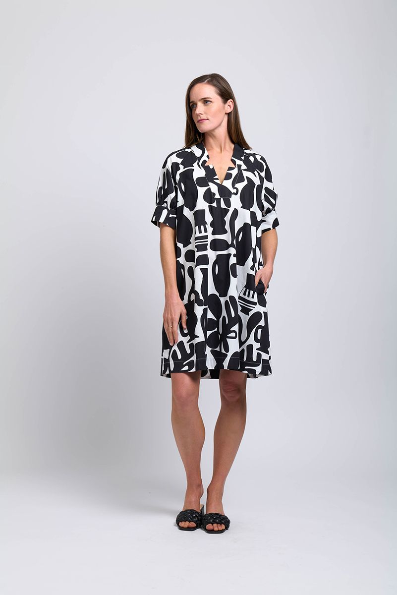 Foil Lapel of Luxury Dress FO7909