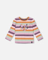 Deux Par Deux Girls Long Sleeve Tee  G20F70-071  Multicolor Stripe *