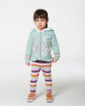 Deux Par Deux Baby Girl Knit Cardigan With Hood  G20FT30  Frosty Green *