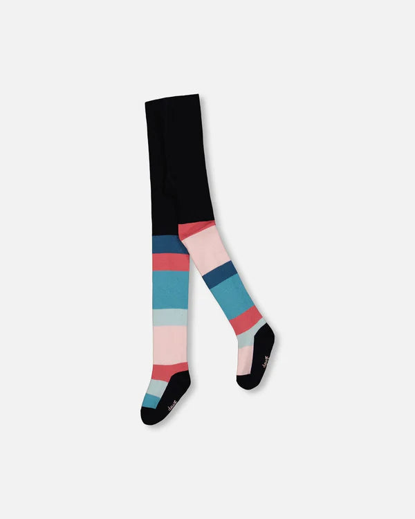 Deux par Deux Girls Tights G20GT  Stripe Multicolour