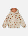 Deux Par Deux Girls Reversible Mid-Season Jacket  Cameo Brown