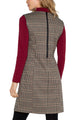 Liverpool Sleeveless Shift Dress  LM8E28TL13  Black/Tan Houndstooth