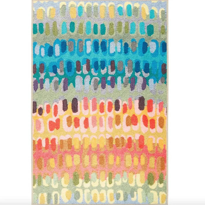 Paint Chip Multi Machine Washable Rug*