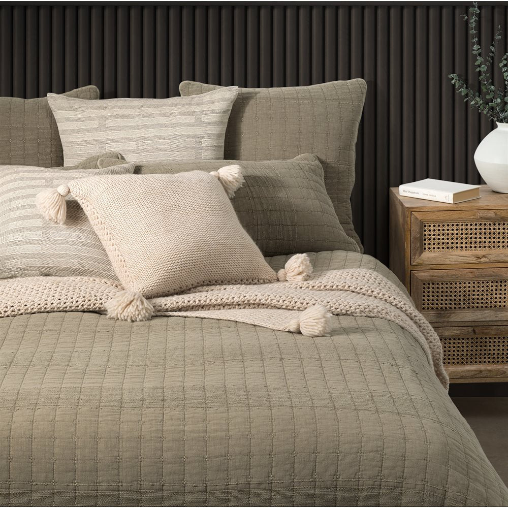 Brunelli Moss Taupe Bedding Set