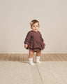 Quincy Mae Baby Girl Rosie Romper   QM046DISN   Plum *