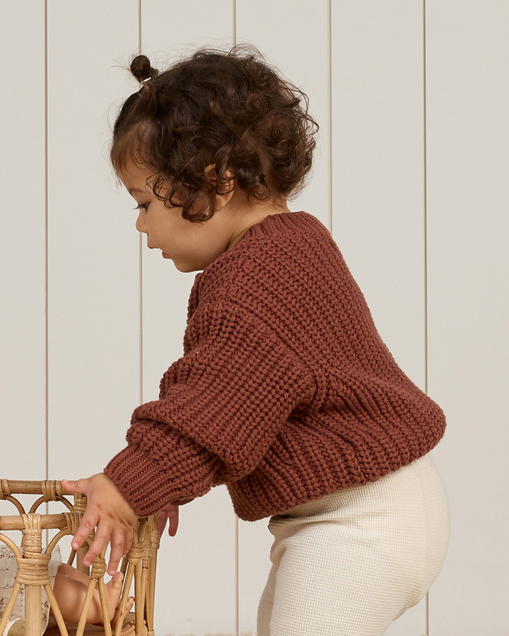 Quincy Mae Baby Girl Chunky Knit Sweater   QM277WINA   Cranberry *