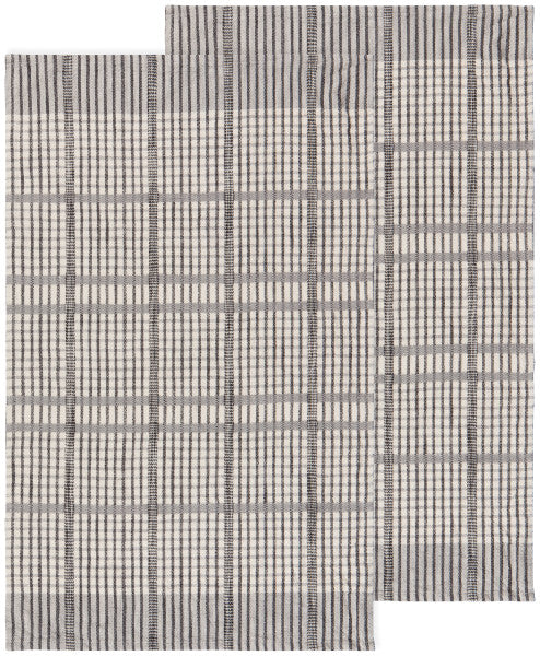 Danica Finley Check Dishtowel Set/2 - Pewter