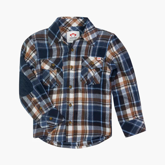 Boys lined shop flannel shirt