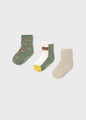 Mayoral Baby Boy Three Piece Sock Set   10870-47   Tigres