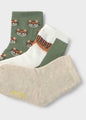 Mayoral Baby Boy Three Piece Sock Set   10870-47   Tigres