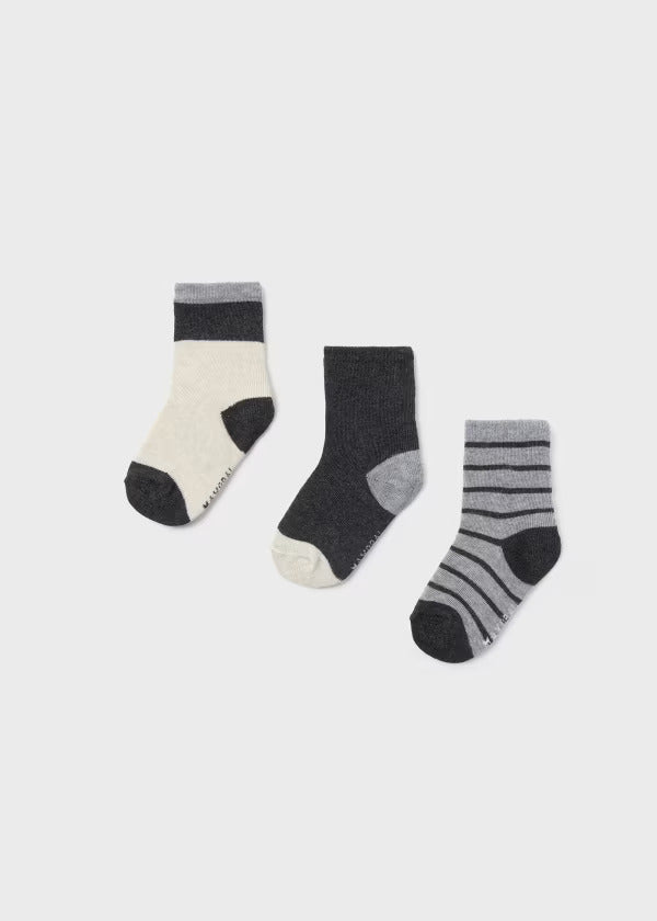 Mayoral Baby Boy Sock Set of 3   10757-21   Lapiz Vig