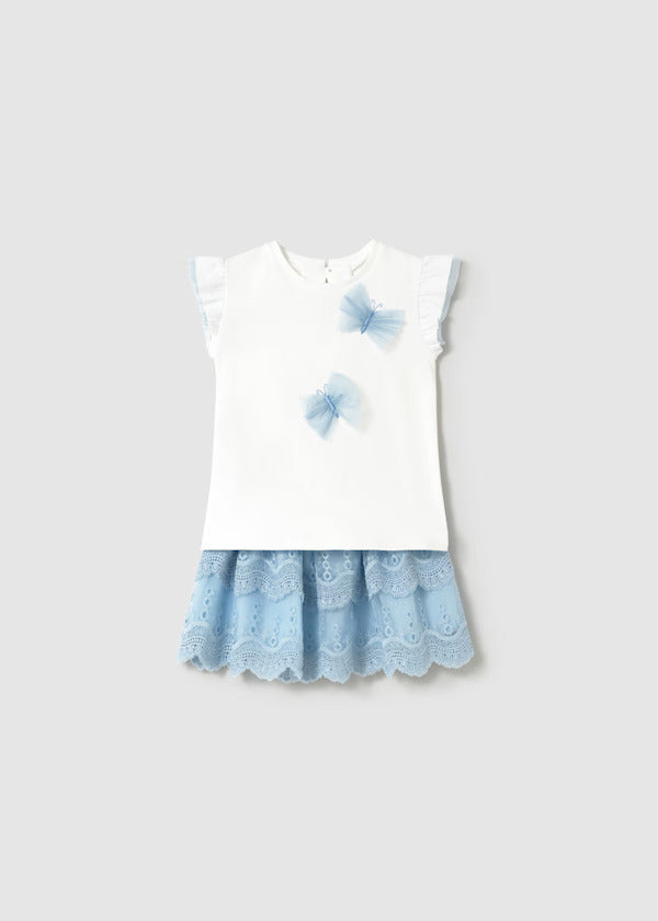 Mayoral Baby Girl Skirt Set   1929-61    Cielo