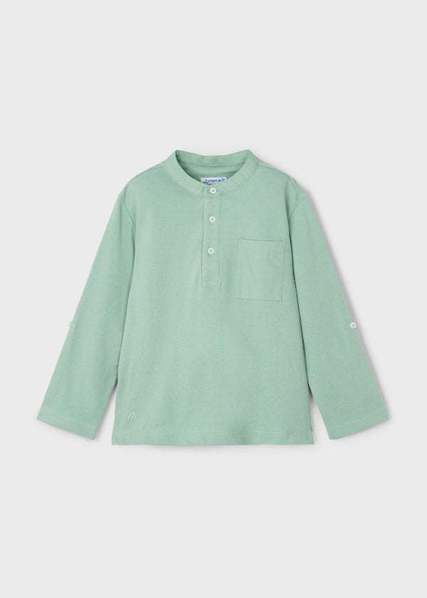 Mayoral Boys Long Sleeve Polo  3111-74   Laurel