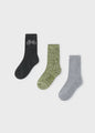 Mayoral Boys Sock Set of Three   10804-59   Musgo