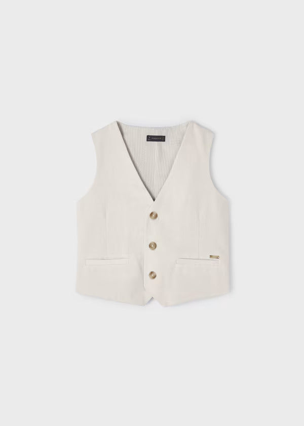 Boys linen vest clearance