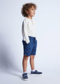 Mayoral Boys Striped Linen Shorts  3279-25  Indigo *