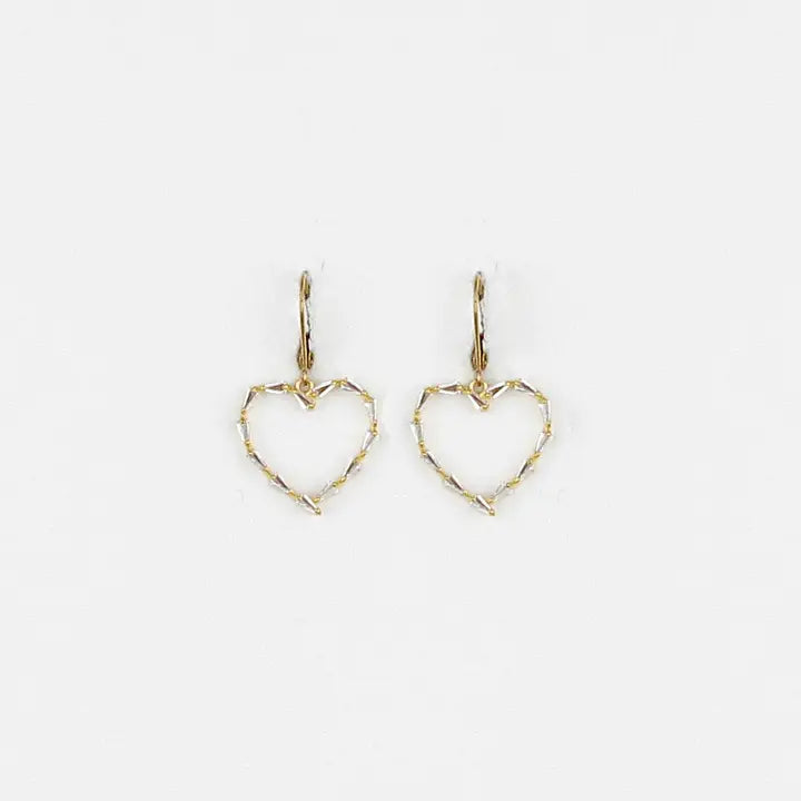 La Vie Parisienne Mon Tresor Heart Earring 9516G