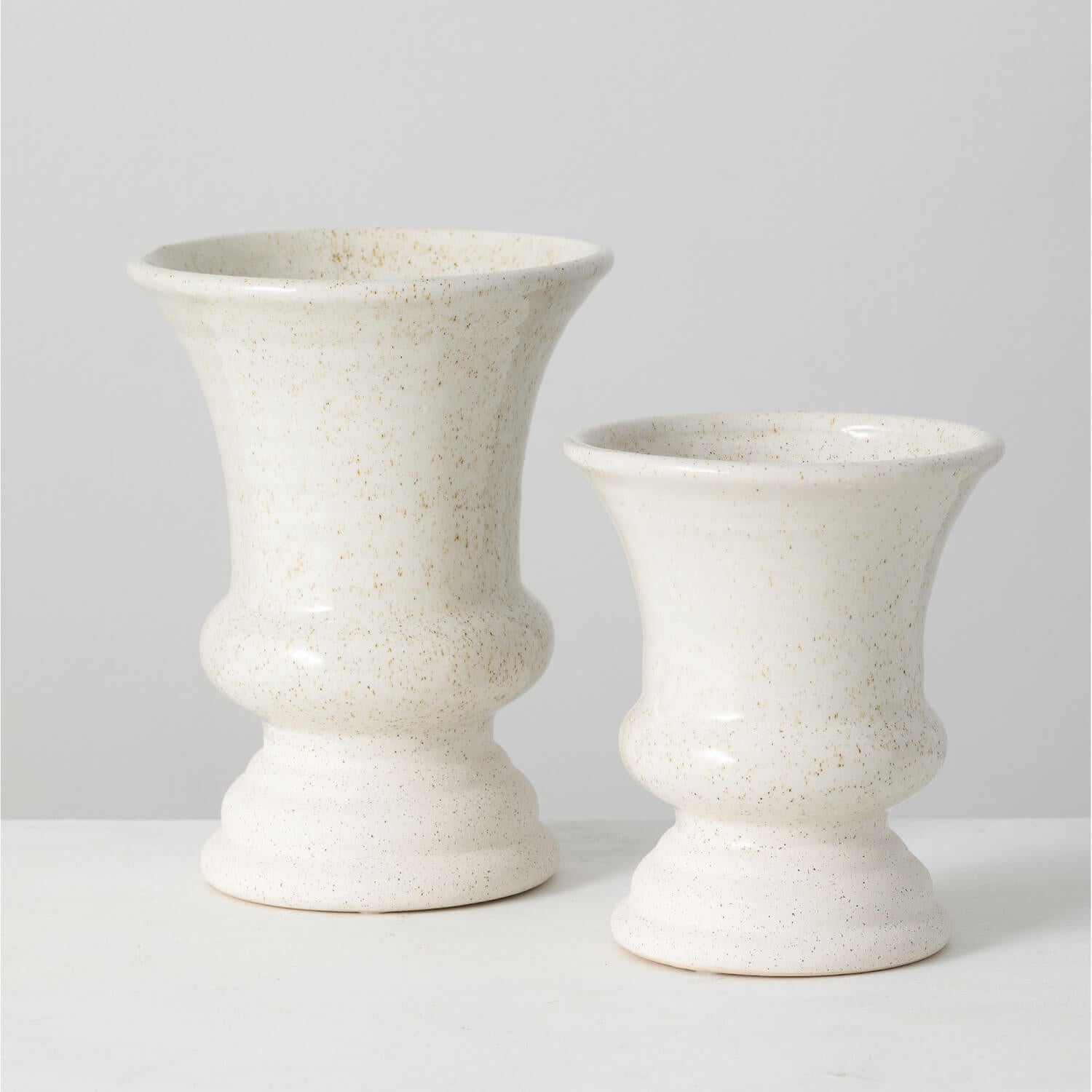 Sullivans Cream Goblet Vase CM2878