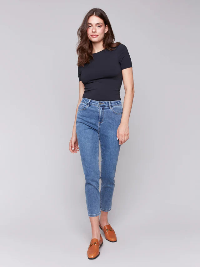 Charlie B Claudia Slim Leg C5628J-431A Med Blue