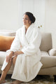 Sheepy Fleece White Bath Robe - One Size