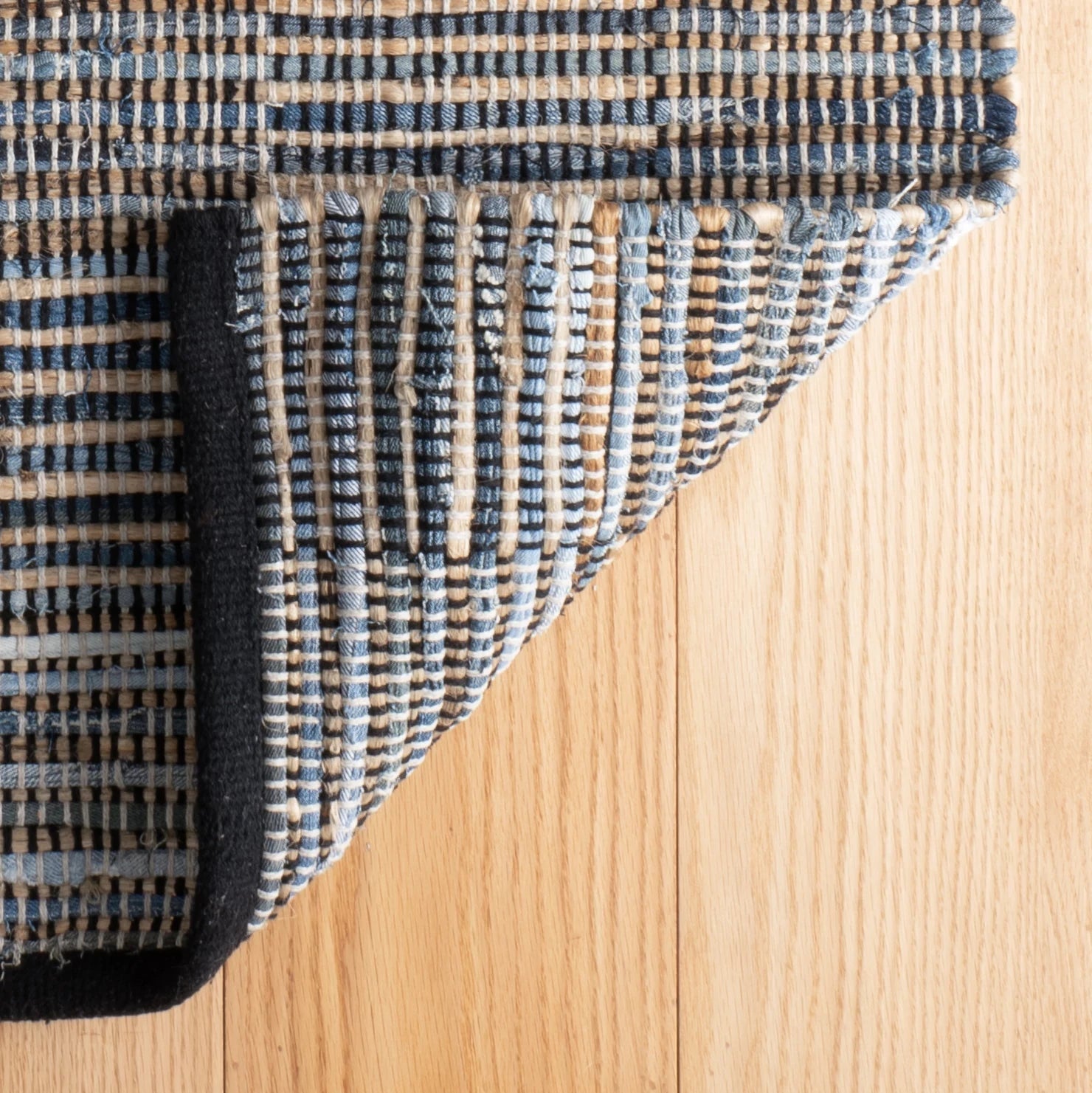 Denim Rag Gridwork Rug