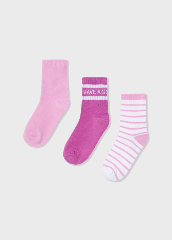 Mayoral Girls Sock Set   10914-60   Malva